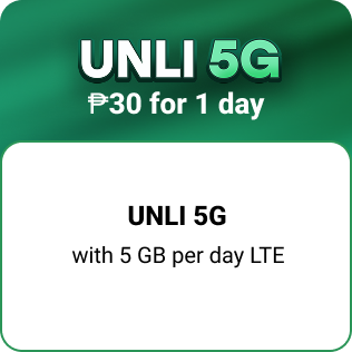 UNLI 5G w/ 5 GB/day 30